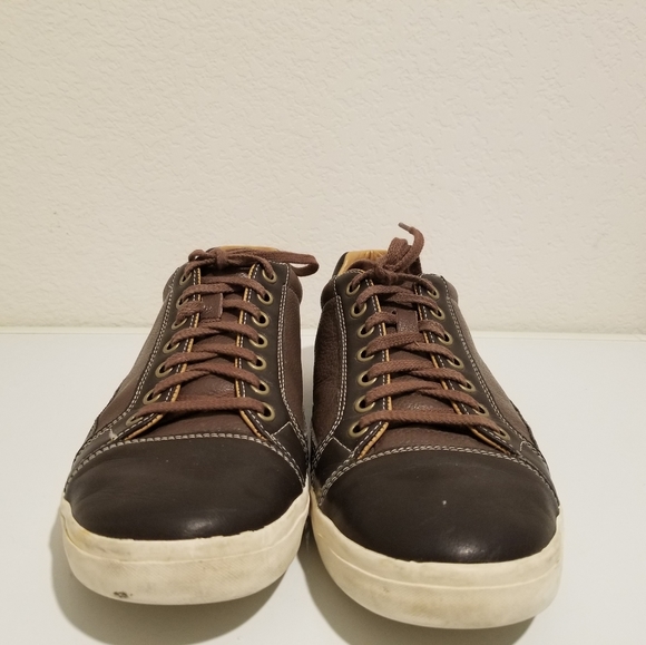 Cole Haan Men Size 10 M Leather Tie Top Low Profile Sneaker - Picture 7 of 9